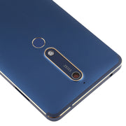Battery Back Cover with Camera Lens & Side Keys & Fingerprint Sensor for Nokia 6.1 / 6 (2018) / 6 (2nd Gen)(Blue)