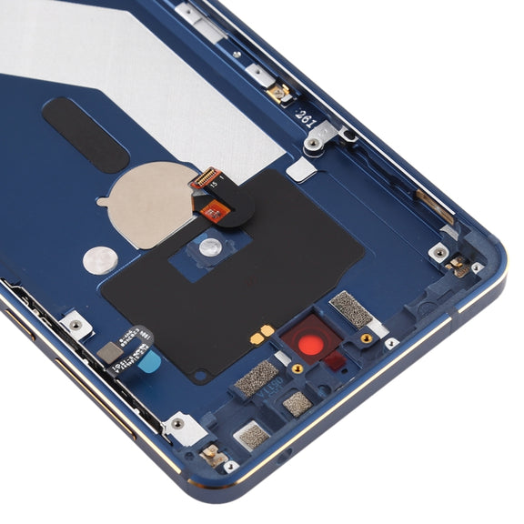 Battery Back Cover with Camera Lens & Side Keys & Fingerprint Sensor for Nokia 6.1 / 6 (2018) / 6 (2nd Gen)(Blue)