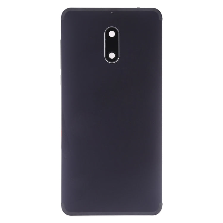 Battery Back Cover with Camera Lens & Side Keys for Nokia 6(Black)