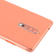 Battery Back Cover with Camera Lens & Side Keys for Nokia 8(Orange)