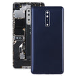Battery Back Cover with Camera Lens & Side Keys for Nokia 8(Blue) - Back Cover by PMC TechLife | Online Shopping South Africa | PMC TechLife