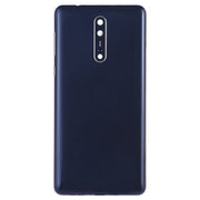 Battery Back Cover with Camera Lens & Side Keys for Nokia 8(Blue)