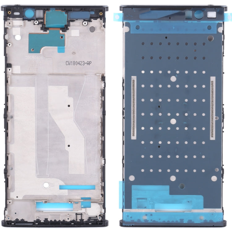 Front Housing LCD Frame Bezel for Sony Xperia XA2 Plus(Black)