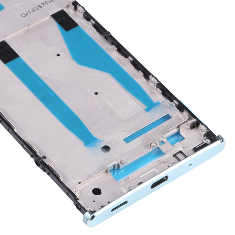 Front Housing LCD Frame Bezel for Sony Xperia XA2 Plus(Blue)