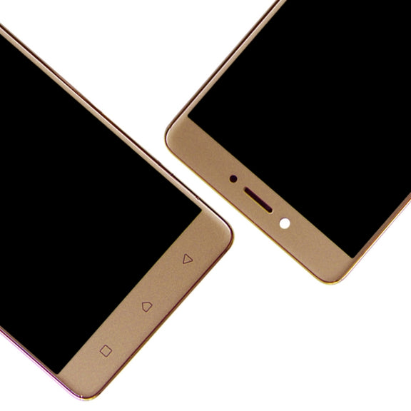 OEM LCD Screen for 5.5 inch Lenovo K6 Note K53a48 Digitizer Full Assembly with Frame (Gold)