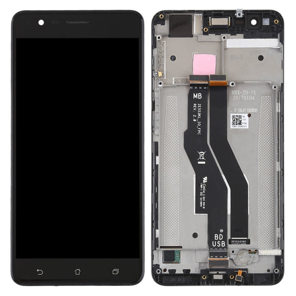 OEM LCD Screen for Asus Zenfone 3 Zoom ZE553KL Digitizer Full Assembly with Frame���Black)