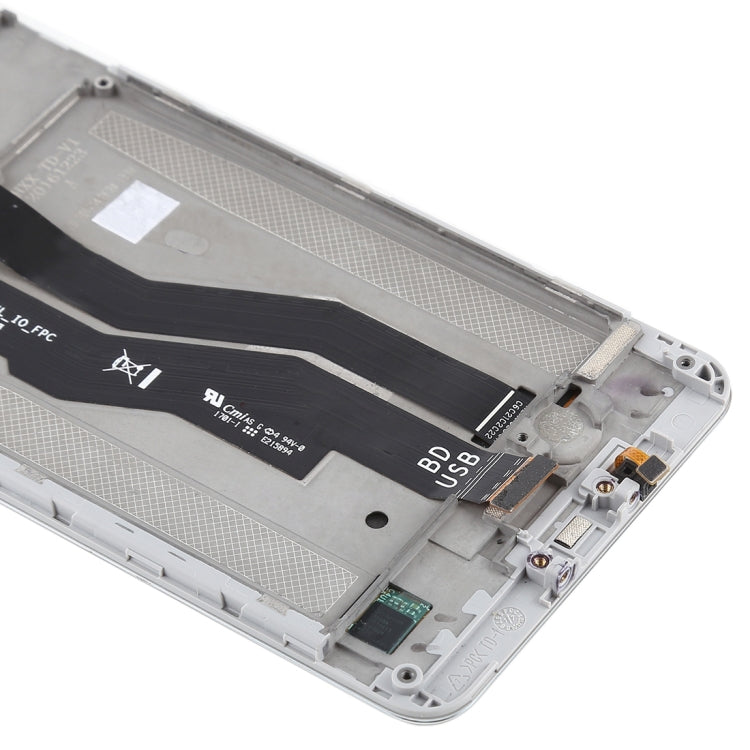 OEM LCD Screen for Asus Zenfone 3 Zoom ZE553KL Digitizer Full Assembly with Frame���White)