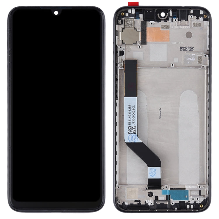 TFT LCD Screen for Xiaomi Redmi Note 7 / Redmi Note 7 Pro Digitizer Full Assembly with Frame(Black)
