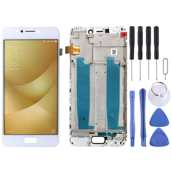 OEM LCD Screen for Asus Zenfone 4 Max ZC520KL X00HD Digitizer Full Assembly with Frame���White)