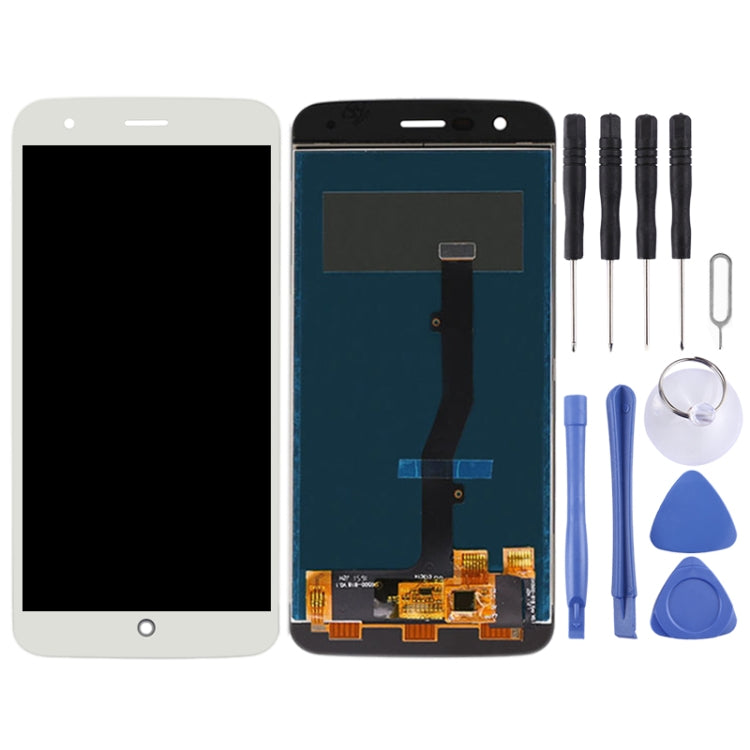 OEM LCD Screen for ZTE Blade V8 Lite with Digitizer Full Assembly (White)
