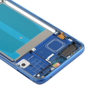 Front Housing LCD Frame Bezel Plate with Side Keys for Huawei Honor 10(Blue)