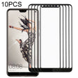 For Huawei P20 Pro 10PCS Front Screen Outer Glass Lens (Black) - free shipping - PMC TechLife - Order now!
