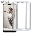 For Huawei P20 10PCS Front Screen Outer Glass Lens (White) - Outer Glass Lens by PMC TechLife | Online Shopping South Africa | PMC TechLife