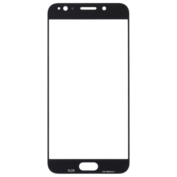 For Samsung Galaxy C8 / C7100, C7(2017) / J7+, C710F/DS 10pcs Front Screen Outer Glass Lens (White)