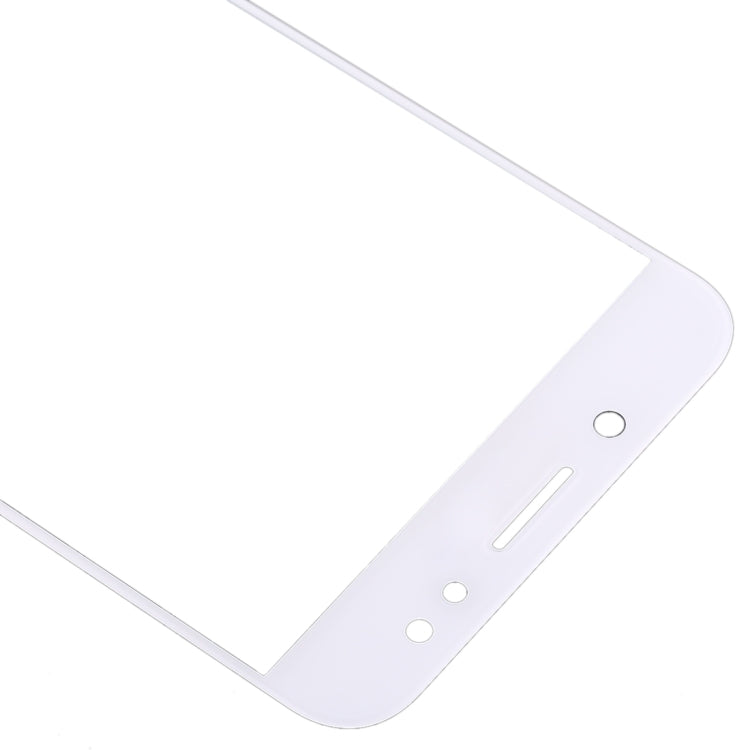For Samsung Galaxy C8 / C7100, C7(2017) / J7+, C710F/DS 10pcs Front Screen Outer Glass Lens (White)