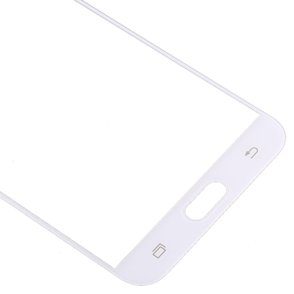 For Samsung Galaxy C8 / C7100, C7(2017) / J7+, C710F/DS 10pcs Front Screen Outer Glass Lens (White)