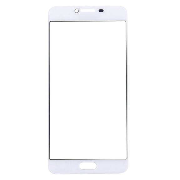 For Samsung Galaxy C7 10pcs Front Screen Outer Glass Lens (White)