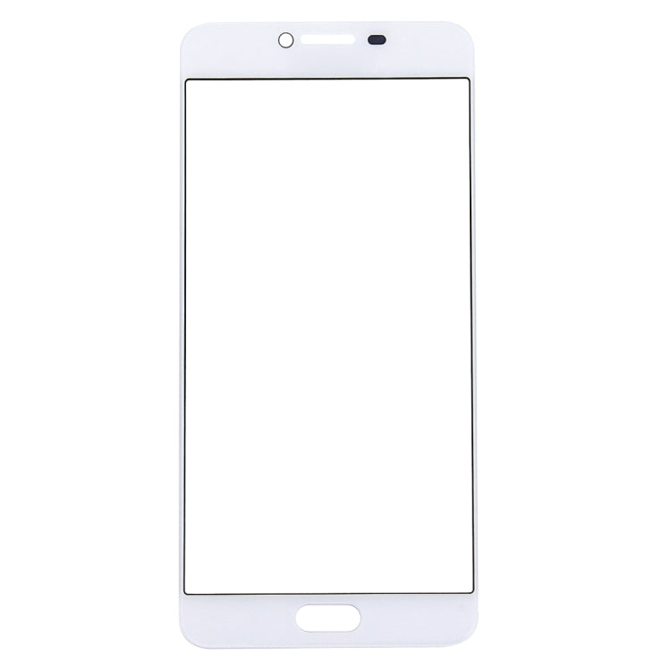 For Samsung Galaxy C7 10pcs Front Screen Outer Glass Lens (White)