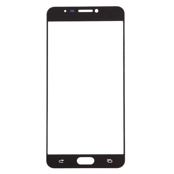 For Samsung Galaxy C7 10pcs Front Screen Outer Glass Lens (White)
