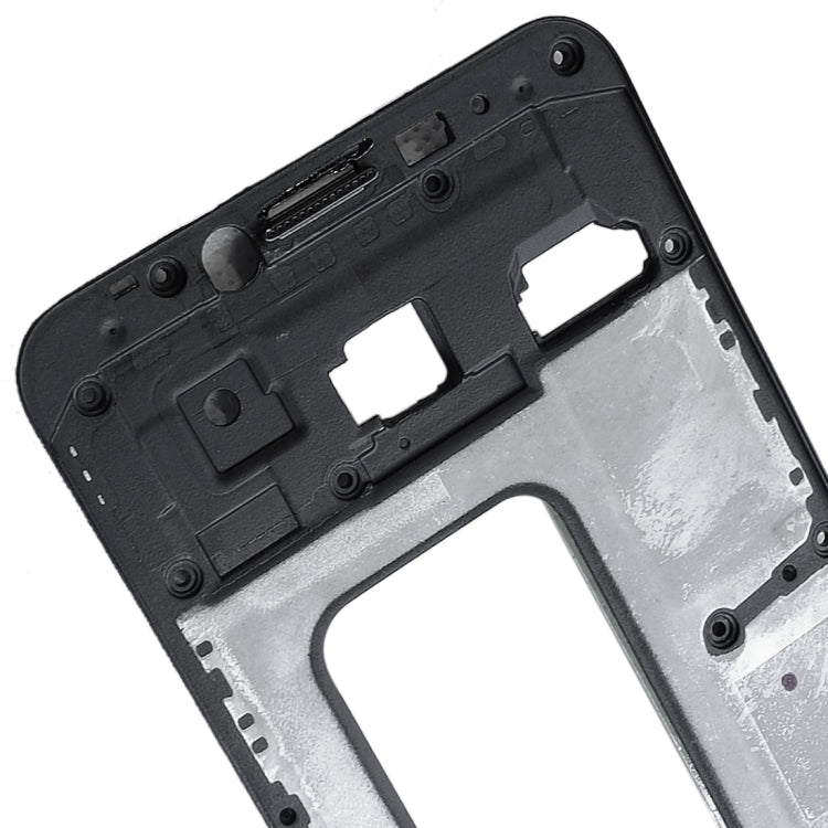For Galaxy C5 Front Housing LCD Frame Bezel Plate (Black)