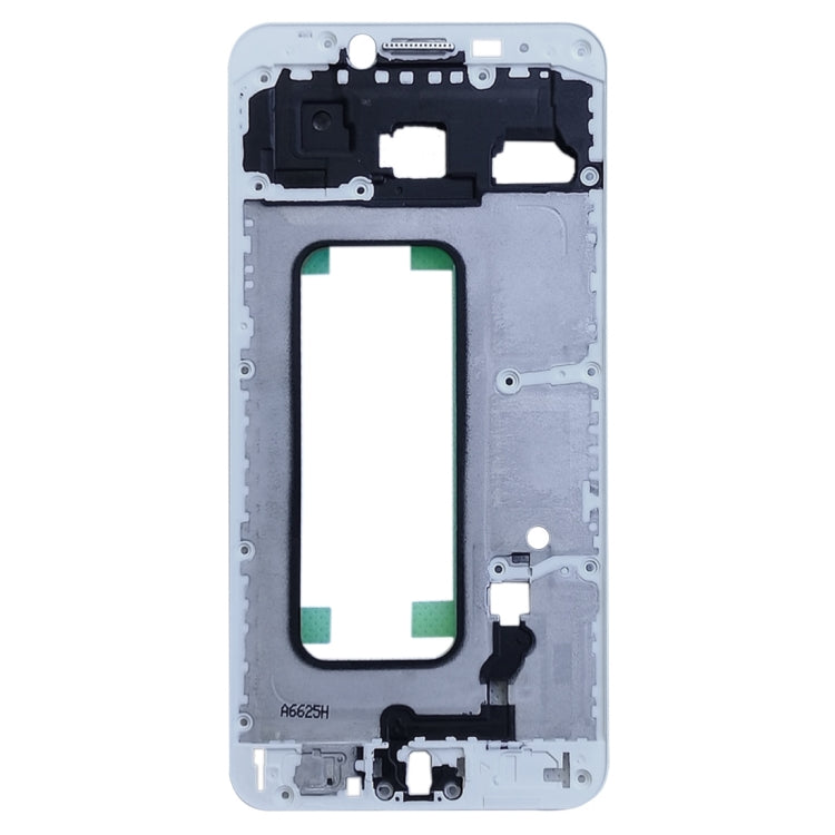 For Galaxy C5 Front Housing LCD Frame Bezel Plate (White)