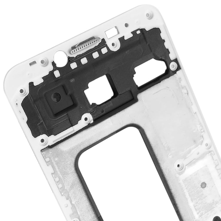 For Galaxy C5 Front Housing LCD Frame Bezel Plate (White)