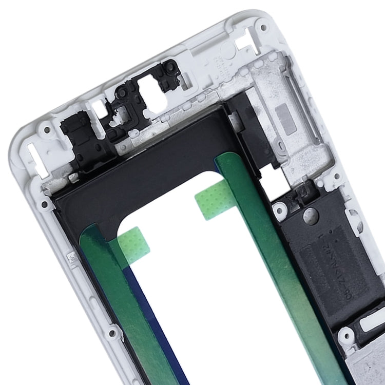 For Galaxy C5 Front Housing LCD Frame Bezel Plate (White)