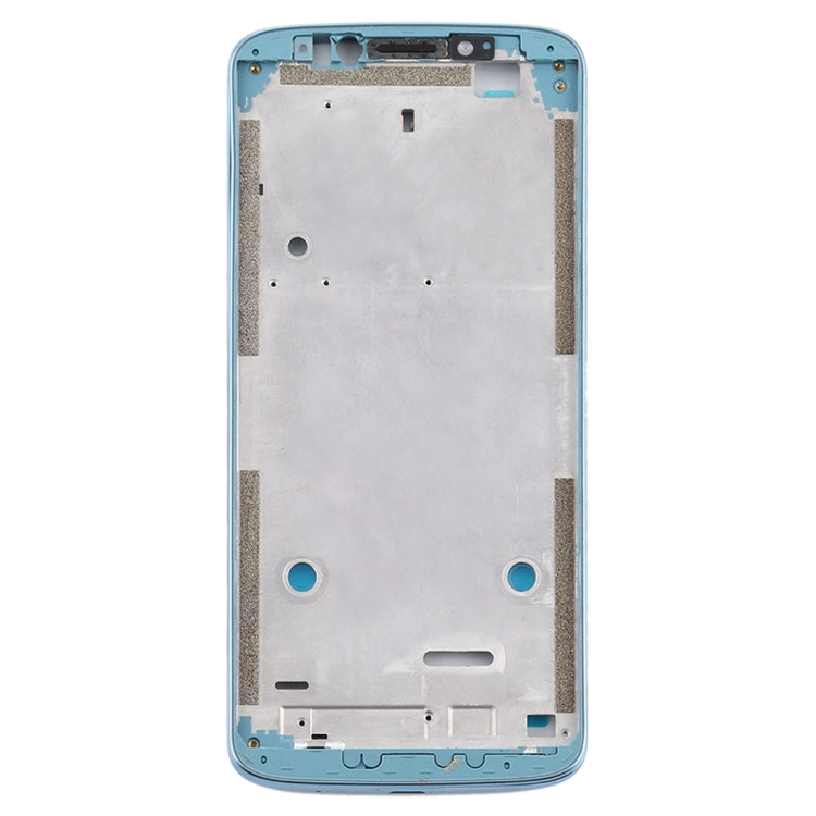 Front Housing LCD Frame Bezel Plate for Motorola Moto E5 Plus (Blue)