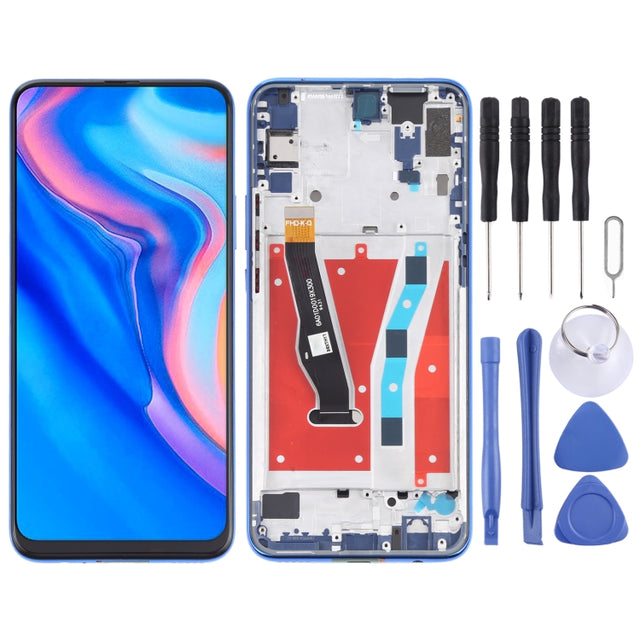 LCD Screen and Digitizer Full Assembly with Frame for Huawei Y9 Prime (2019)(Blue)