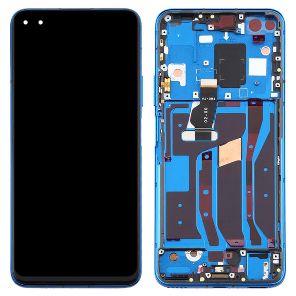 OEM LCD Screen for Huawei Nova 6 5G Digitizer Full Assembly with Frame(Dark Blue)