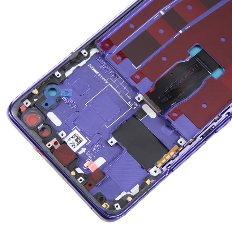 LCD Screen and Digitizer Full Assembly with Frame for Huawei Nova 7 Pro 5G(Blue)