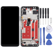 OEM LCD Screen for Huawei Nova 7 SE Digitizer Full Assembly with Frame(Black)