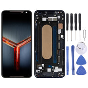 Original LCD Screen for Asus ROG Phone II ZS660KL Digitizer Full Assembly with Frame���Black)