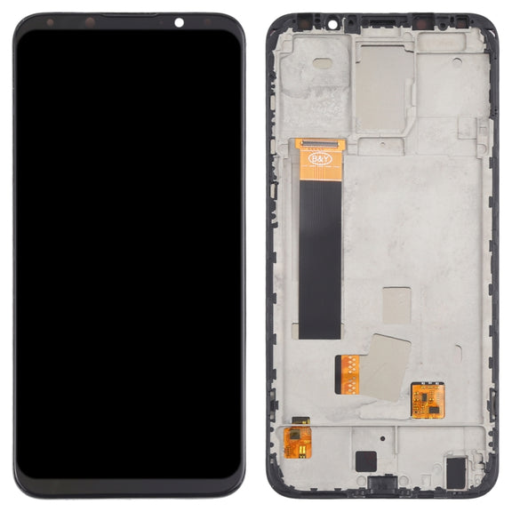 TFT LCD Screen for Meizu 16X Digitizer Full Assembly with Frame, Not Supporting Fingerprint Identification(Black)