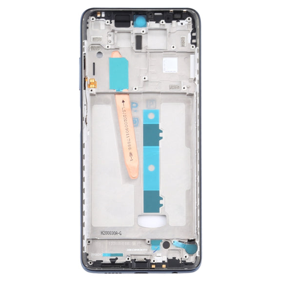 Front Housing LCD Frame Bezel Plate for Xiaomi Poco X3 / Poco X3 NFC M2007J20CG / M2007J20CT(Black)