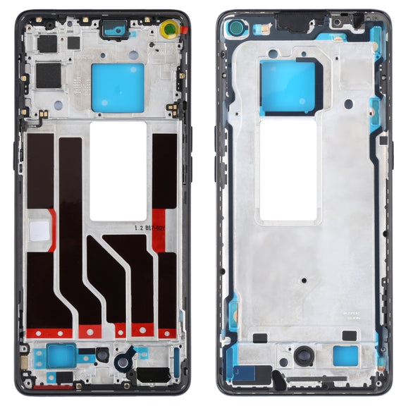 For OPPO Reno5 Pro 5G PDSM00, PDST00, CPH2201 Original Front Housing LCD Frame Bezel Plate (Black)