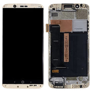 Original AMOLED LCD Screen for ZTE Axon 7 A2017 A2017U A2017G Digitizer Full Assembly With Frame (Gold)