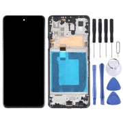 Original LCD Screen for for LG Q92 5G Digitizer Full Assembly with Frame (Silver)