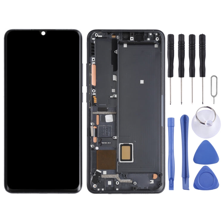 Original LCD Screen and Digitizer Full Assembly With Frame for Xiaomi Mi CC9 Pro / Mi Note 10 / Mi Note 10 Pro(Black)