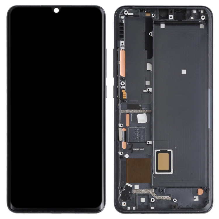 Original LCD Screen and Digitizer Full Assembly With Frame for Xiaomi Mi CC9 Pro / Mi Note 10 / Mi Note 10 Pro(Black)