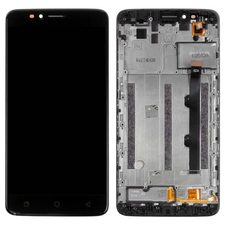 LCD Screen and Digitizer Full Assembly With Frame for T-Mobile Revvl Plus c3701a(Black)