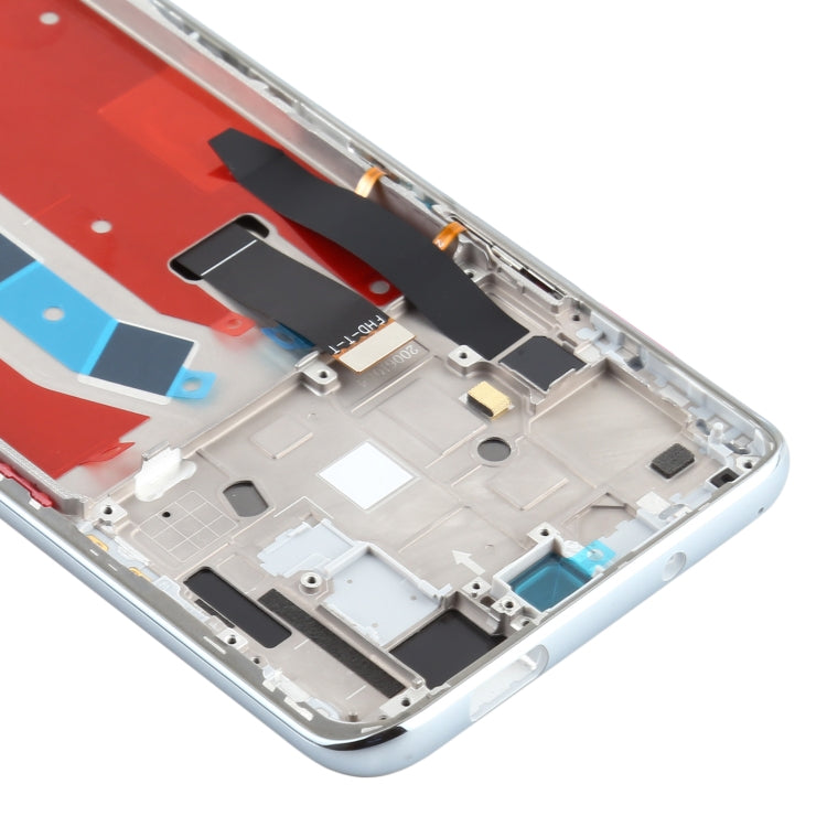 OEM LCD Screen for Huawei Honor X10 5G Digitizer Full Assembly with Frame(Silver)