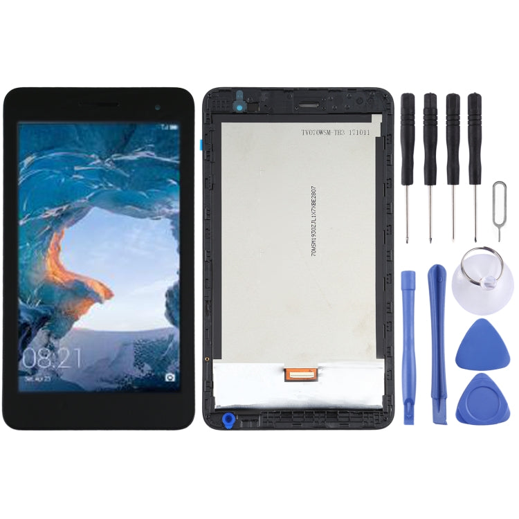 OEM LCD Screen for Huawei MediaPad T2 7.0 BGO-DL09/BGO-L03 Digitizer Full Assembly with Frame (Black)