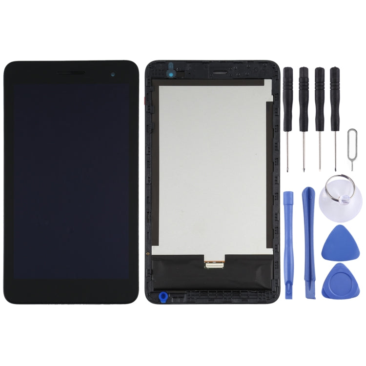 OEM LCD Screen for Huawei MediaPad T1 7.0 / Honor Play MediaPad T1 T1-701 Digitizer Full Assembly with Frame(Black)