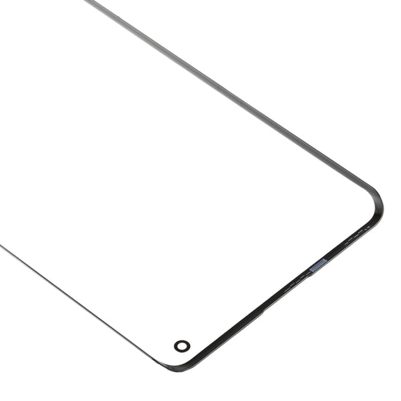 For Oppo Find X2 Pro / Find X2 Front Screen Outer Glass Lens (Black)