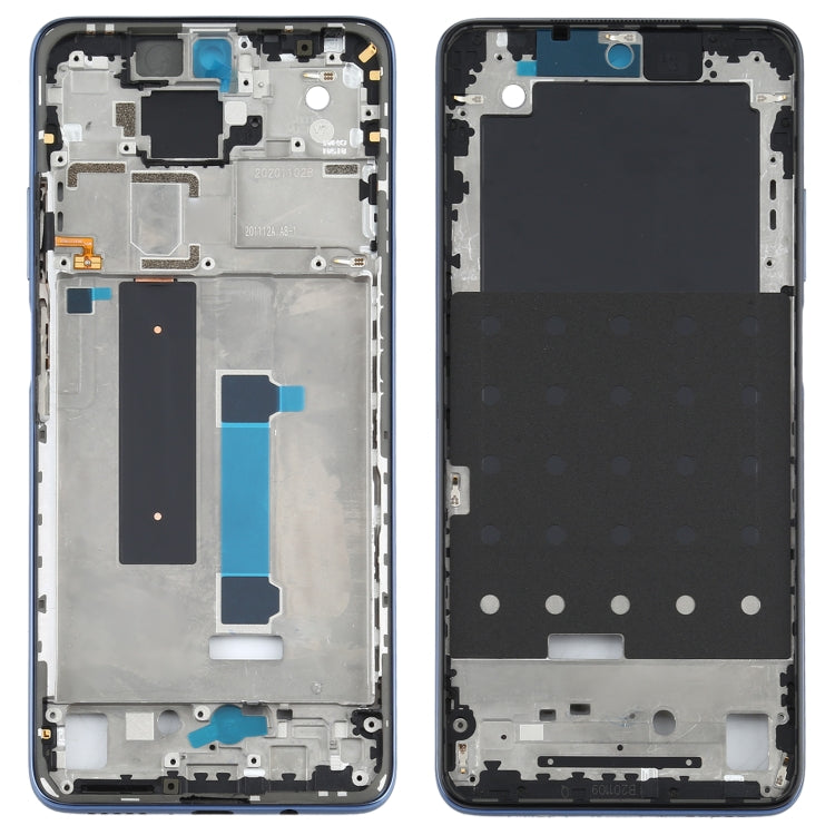 Original Front Housing LCD Frame Bezel Plate for Xiaomi Redmi Note 9 Pro 5G M2007J17C(Grey)