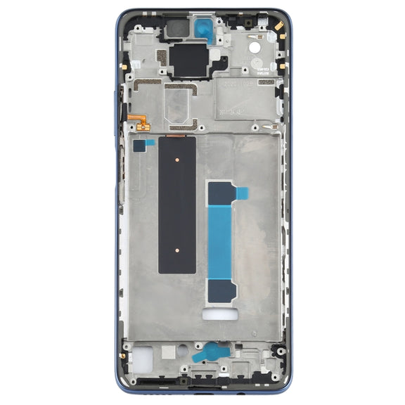 Original Front Housing LCD Frame Bezel Plate for Xiaomi Redmi Note 9 Pro 5G M2007J17C(Grey)