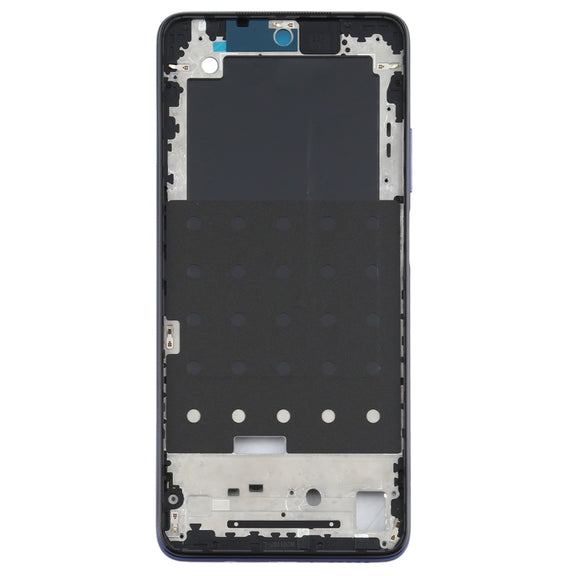 Original Front Housing LCD Frame Bezel Plate for Xiaomi Redmi Note 9 Pro 5G M2007J17C(Blue)