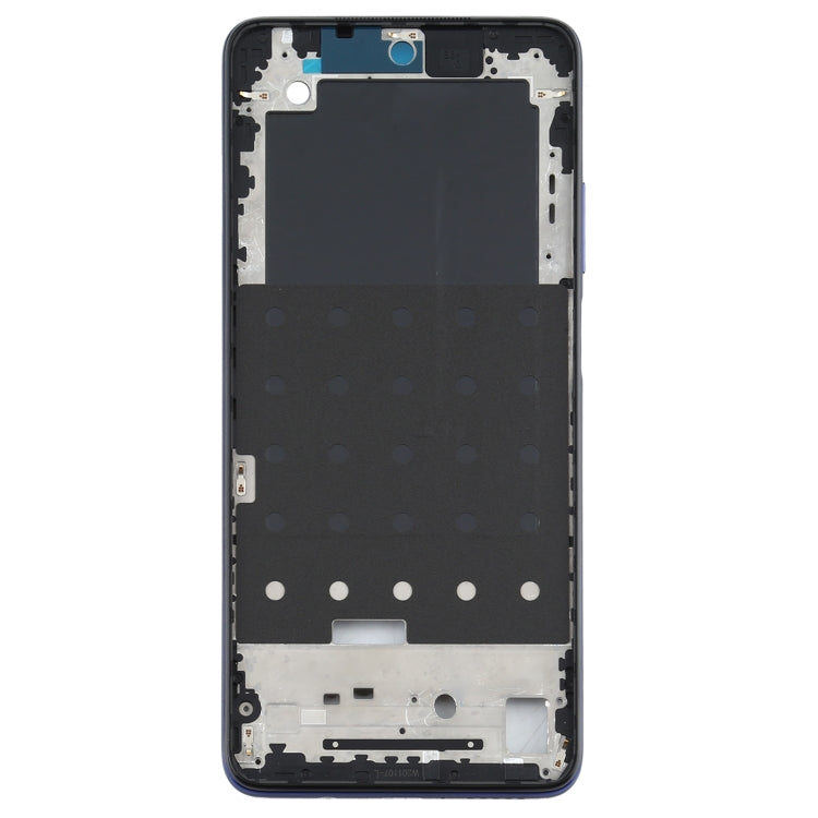 Original Front Housing LCD Frame Bezel Plate for Xiaomi Redmi Note 9 Pro 5G M2007J17C(Blue)
