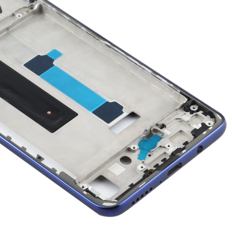 Original Front Housing LCD Frame Bezel Plate for Xiaomi Redmi Note 9 Pro 5G M2007J17C(Blue)